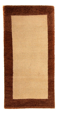 Gabbeh Teppich Indus 69x142cm - Wollteppich - beige – product image