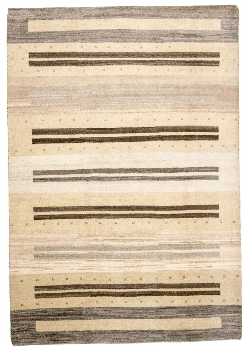 Gabbeh Teppich Indus 201x289cm - Wollteppich - mehrfarbig