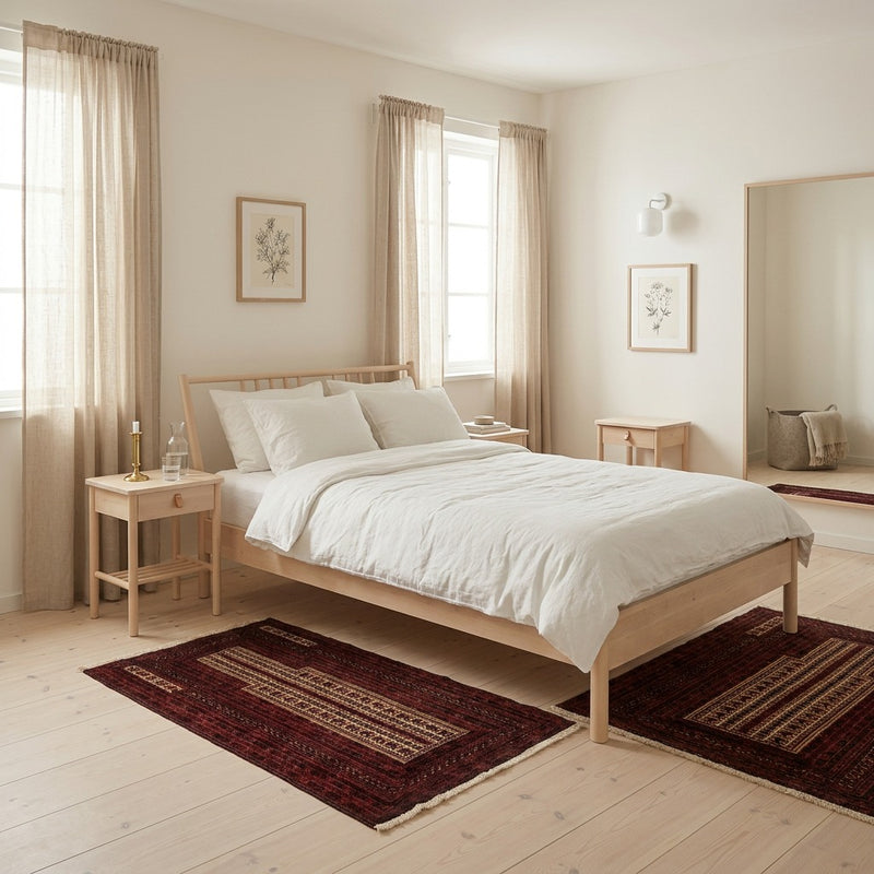 Belutsch Teppich 93x129cm - Orientteppich - rot