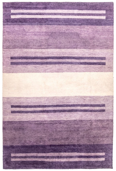 Gabbeh Teppich Indus 196x301cm - Wollteppich - lila
