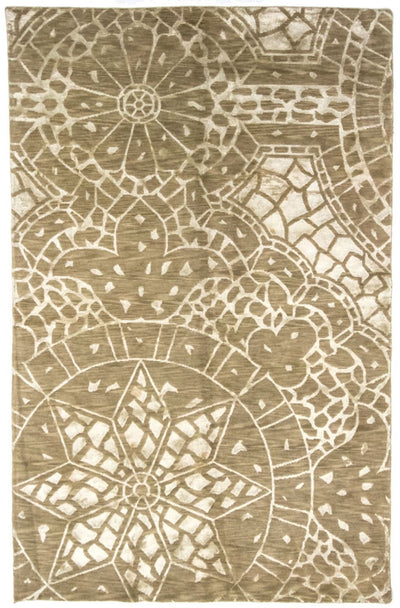 Nepal Teppich 152x236cm - Wollteppich - braun
