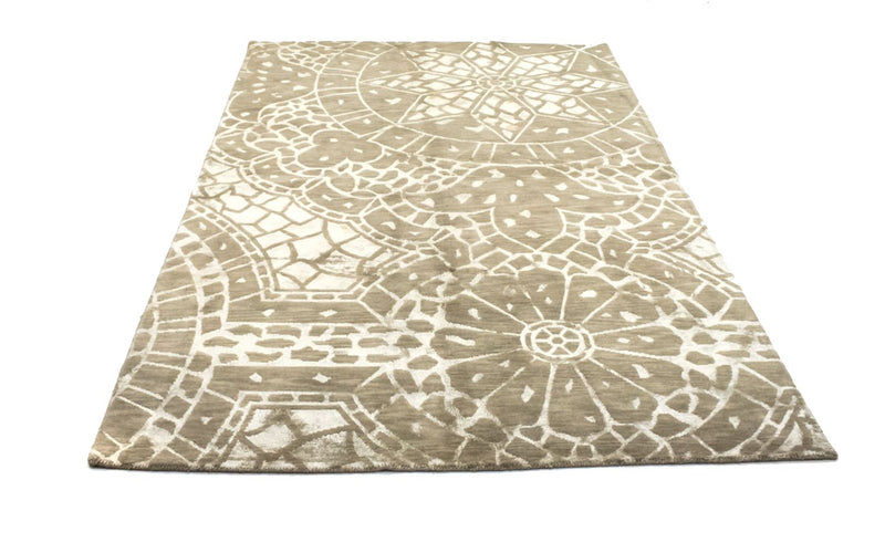 Nepal Teppich 152x236cm - Wollteppich - braun