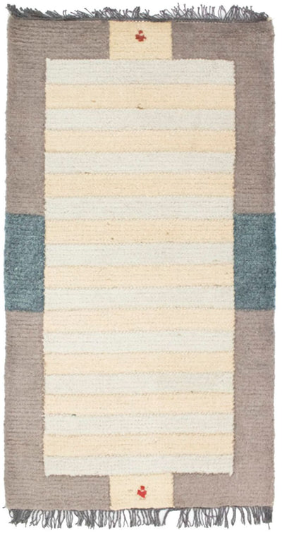 Nepal Teppich 70x140cm - Wollteppich - mehrfarbig