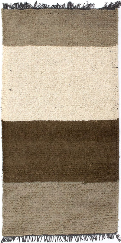 Nepal Teppich 70x140cm - Wollteppich - mehrfarbig