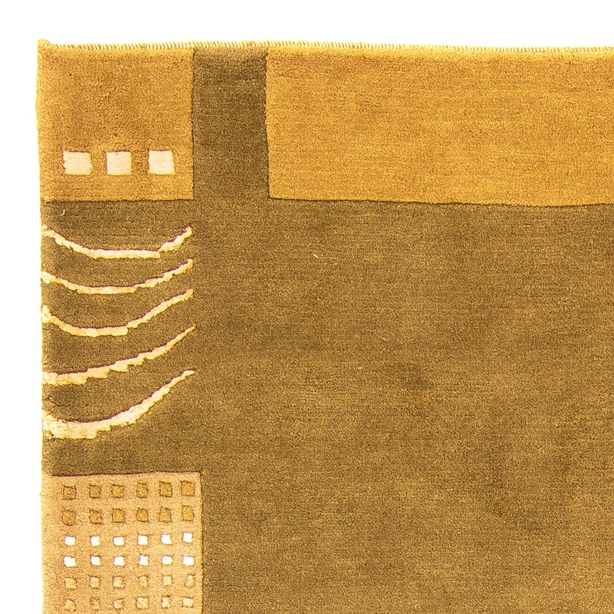 Nepal Teppich 145x199cm - Wollteppich - braun