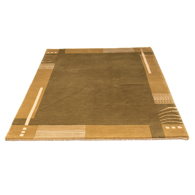 Nepal Teppich 145x199cm - Wollteppich - braun