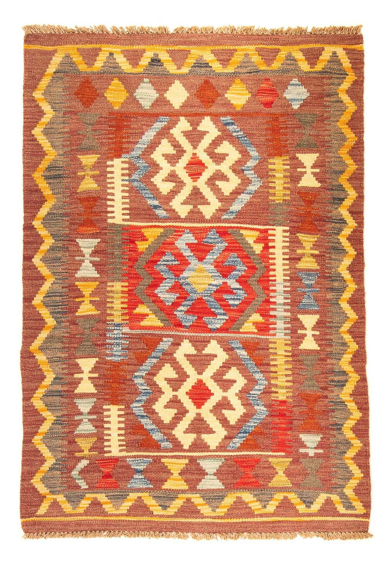 Kelim Maimene Teppich 86x125cm - braun