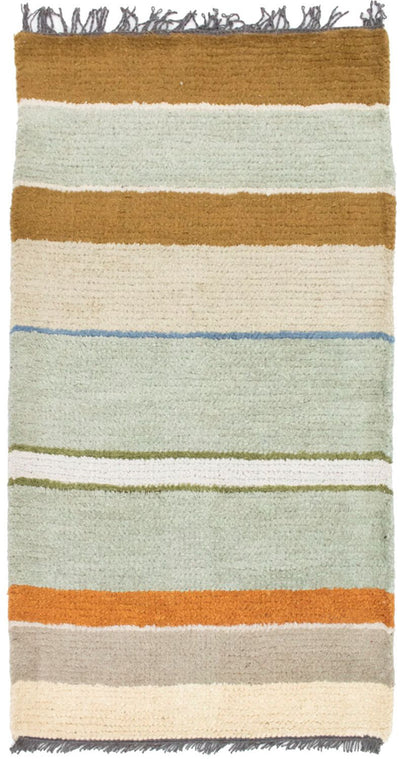 Nepal Teppich 70x140cm - Wollteppich - mehrfarbig