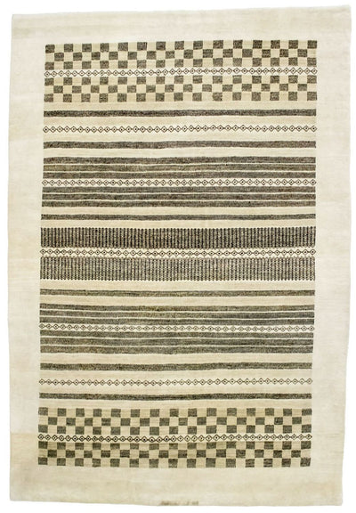 Loribaft Teppich Perser 142x199cm - Wollteppich - beige