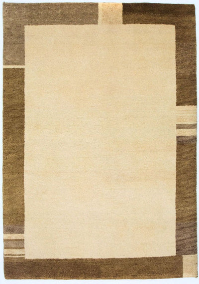 Gabbeh Teppich Indus 143x196cm - Wollteppich - beige