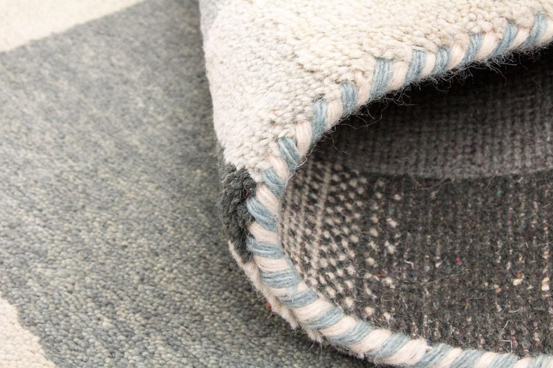 Gabbeh Teppich Indus 72x141cm - Wollteppich - silber