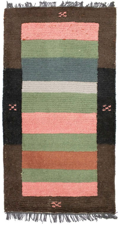 Nepal Teppich 70x140cm - Wollteppich - mehrfarbig