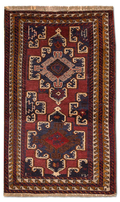 Belutsch Teppich 82x147cm - Orientteppich - blau