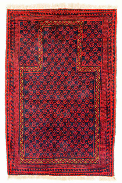 Belutsch Teppich 80x122cm - Orientteppich - rot