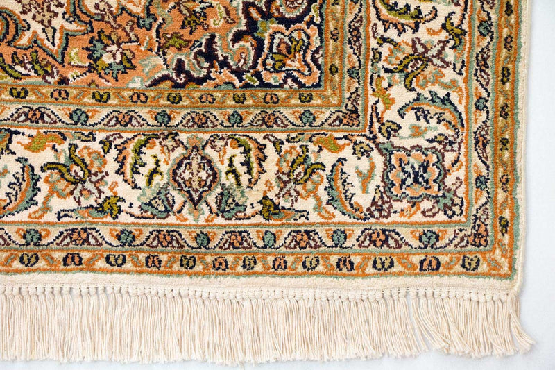 Kaschmir Seide Teppich 89x149cm - Orientteppich - beige