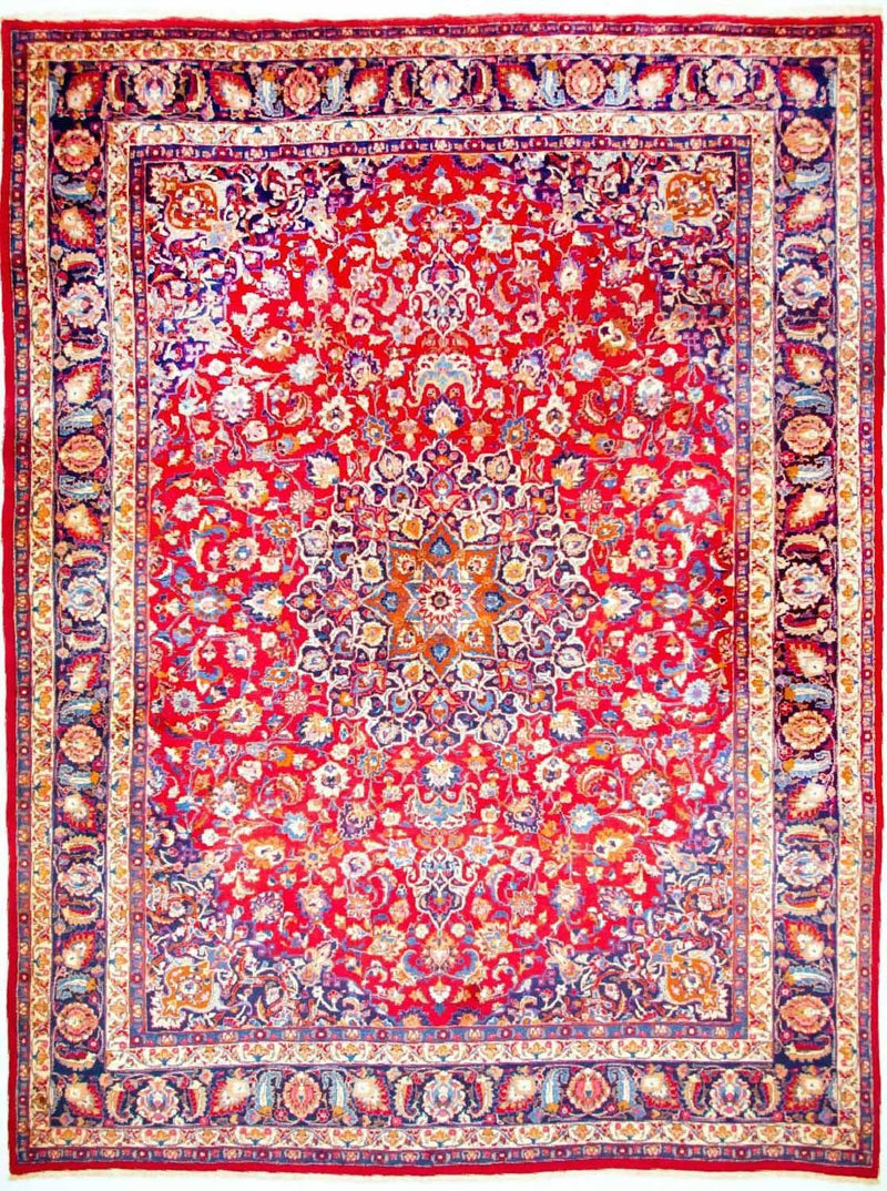 Maschad Teppich 293x396cm - Perserteppich - rot