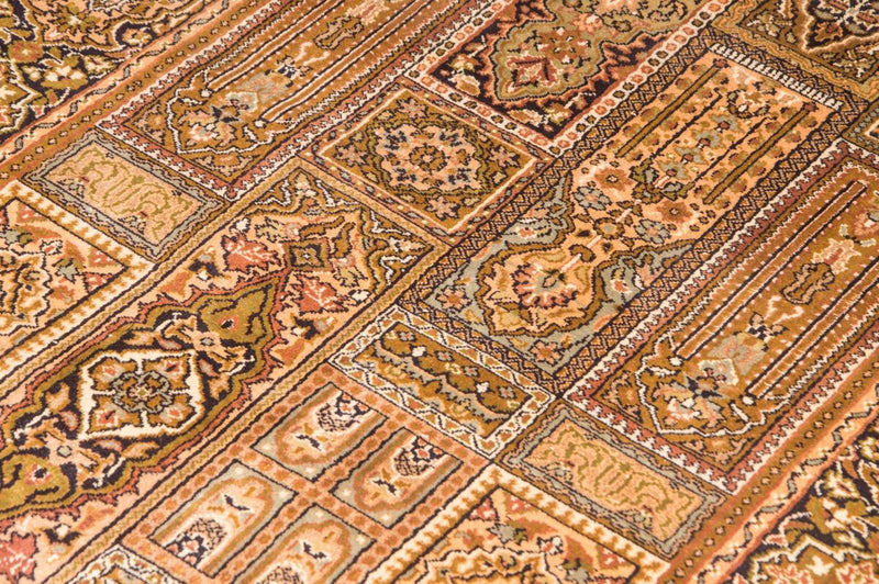 Kaschmir Seide Teppich 93x158cm - Orientteppich - braun