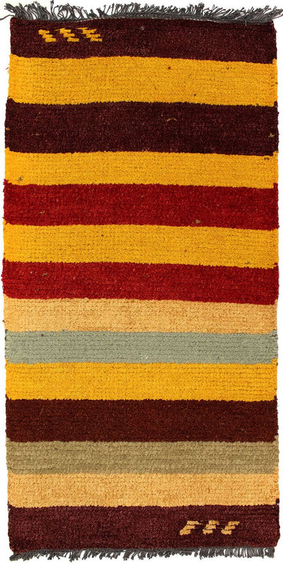 Nepal Teppich 70x140cm - Wollteppich - mehrfarbig