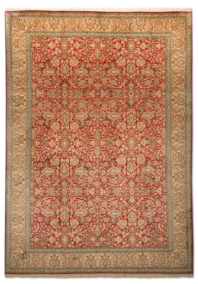 Kaschmir Seide Teppich 211x311cm - Orientteppich - rot