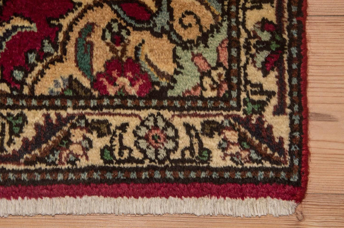 Täbriz Teppich 73x385cm - Perserteppich - rot
