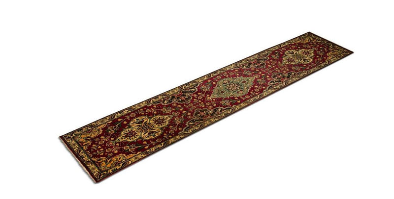 Täbriz Teppich 73x385cm - Perserteppich - rot