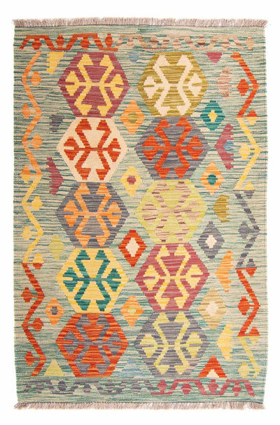 Kelim Maimene Teppich 102x154cm - mehrfarbig