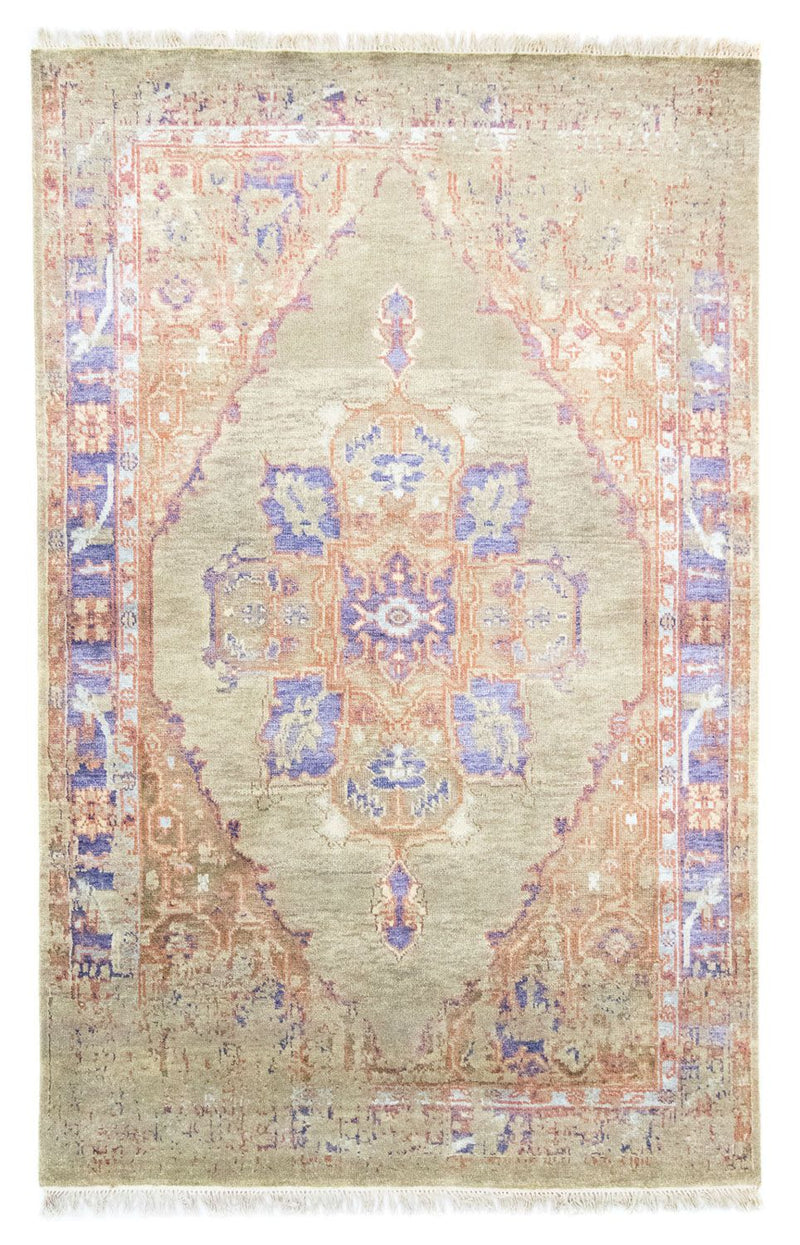 Designer Teppich 166x243cm - hellgrün