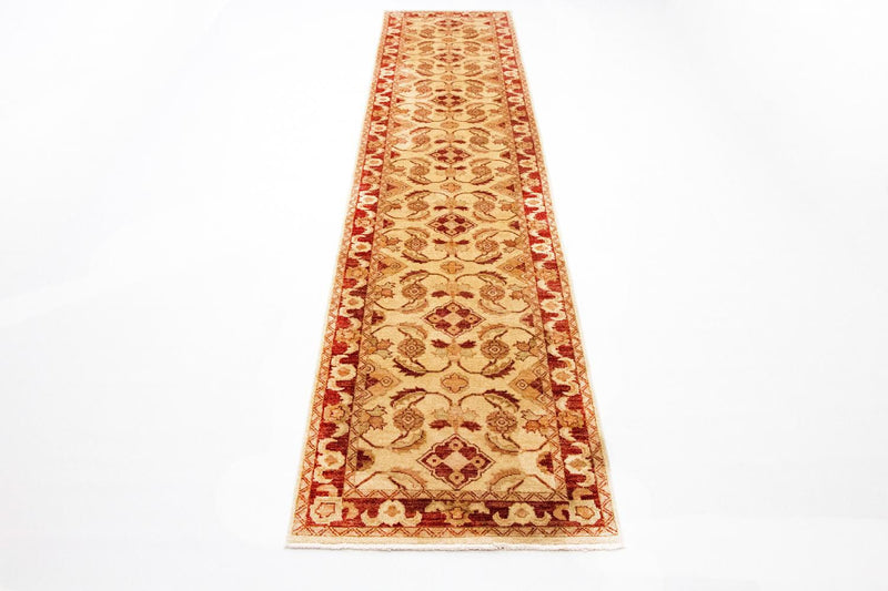 Ziegler Teppich 87x418cm - Orientteppich - gelb