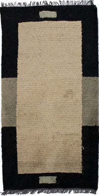 Nepal Teppich 70x140cm - Wollteppich - beige – product image