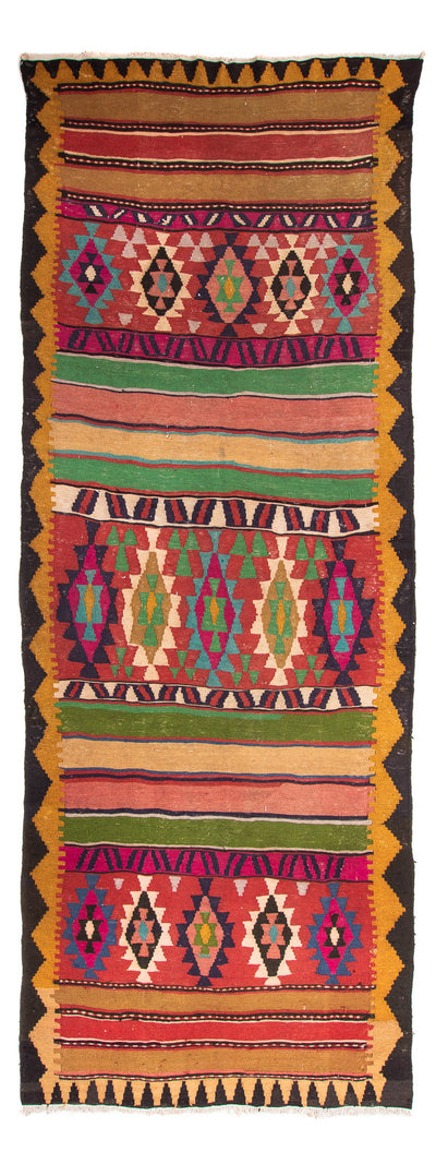 Kelim Teppich Old 140x355cm - mehrfarbig