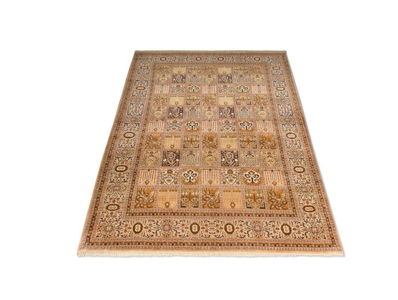 Kaschmir Seide Teppich 157x240cm - Orientteppich - beige