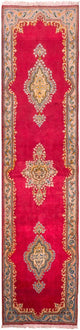 Kerman Teppich 77x308cm - Perserteppich - rot