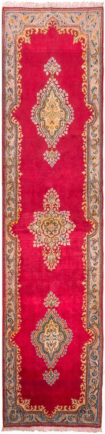 Kerman Teppich 77x308cm - Perserteppich - rot