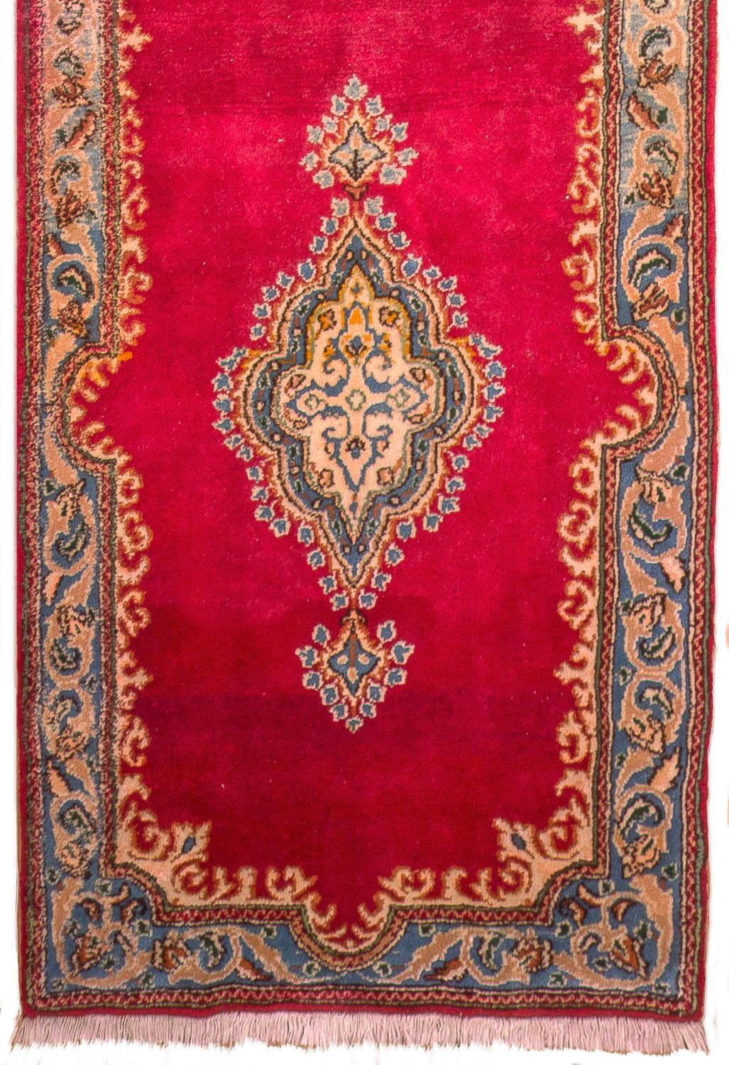 Kerman Teppich 77x308cm - Perserteppich - rot