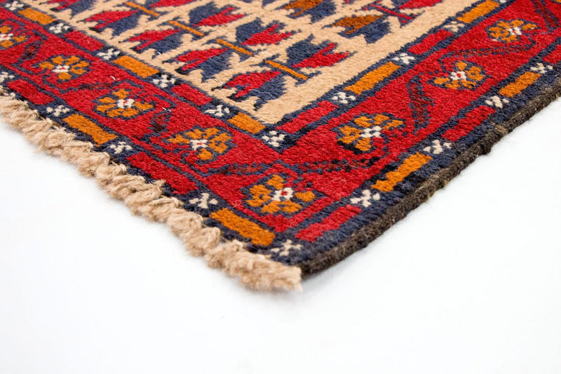 Belutsch Teppich 77x130cm - Orientteppich - rot