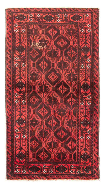 Belutsch Teppich 102x196cm - Orientteppich - rot