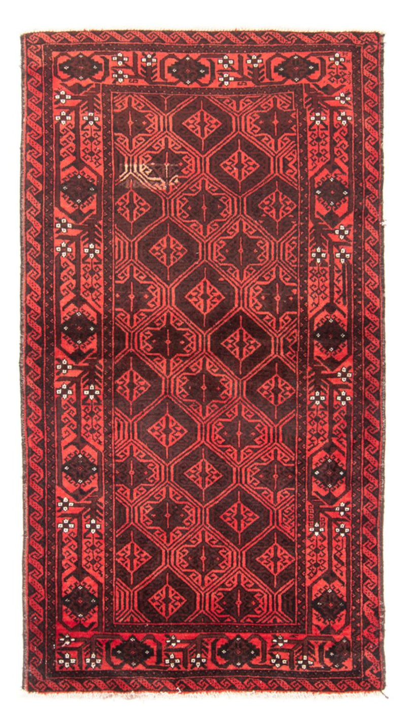 Belutsch Teppich 102x196cm - Orientteppich - rot