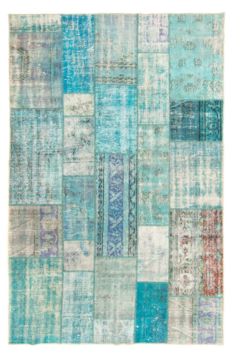 Vintage Teppich 198x305cm - türkis