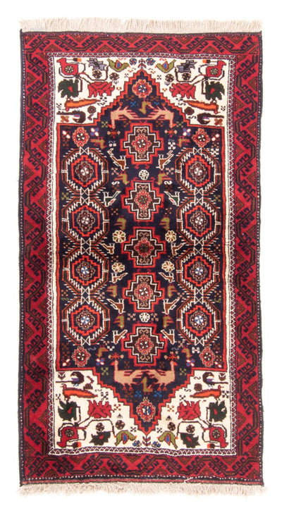 Belutsch Teppich 85x175cm - Orientteppich - dunkelblau