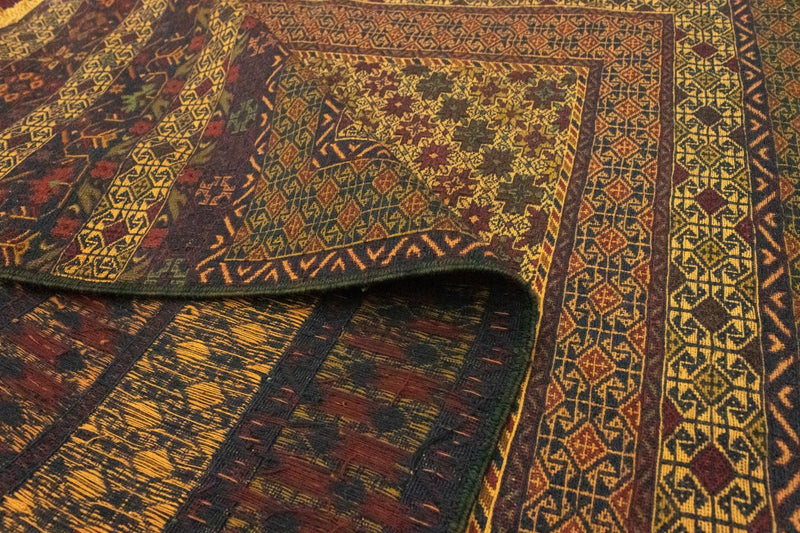 Kelim Afghan Teppich 137x198cm - mehrfarbig