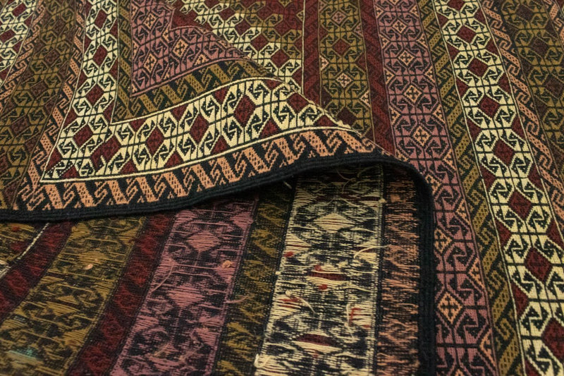 Kelim Afghan Teppich 132x185cm - mehrfarbig