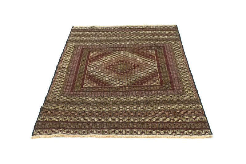 Kelim Afghan Teppich 132x185cm - mehrfarbig