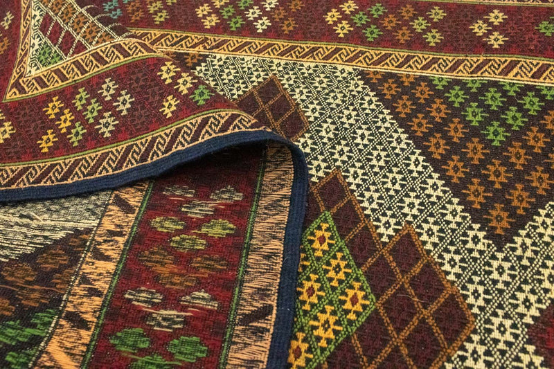 Kelim Afghan Teppich 85x208cm - beige