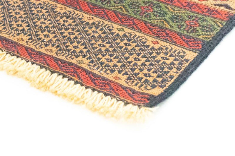 Kelim Afghan Teppich 88x191cm - braun