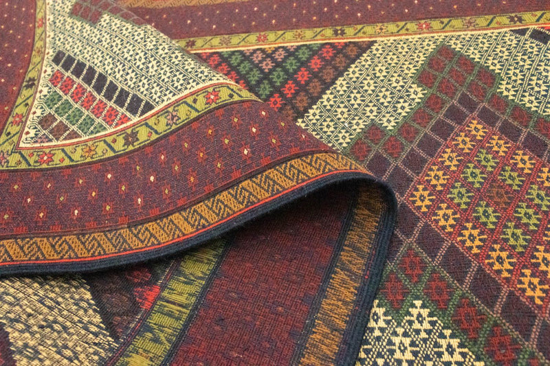 Kelim Afghan Teppich 88x191cm - braun