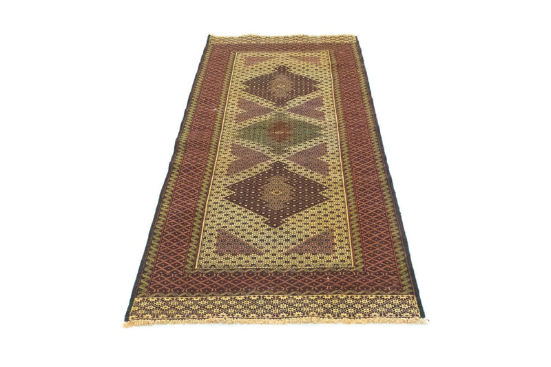 Kelim Afghan Teppich 82x201cm - beige