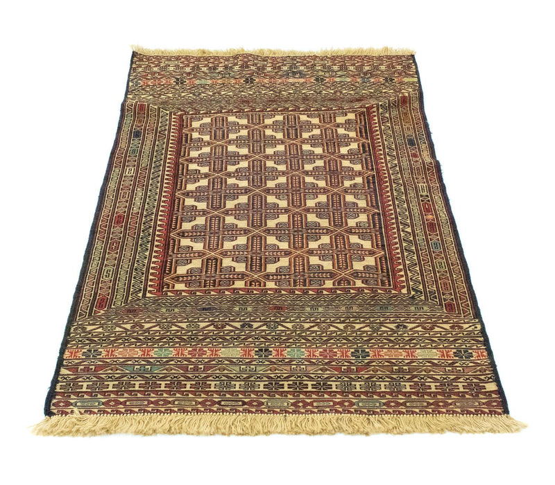 Kelim Afghan Teppich 87x137cm - beige