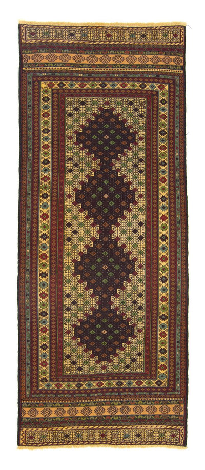 Kelim Afghan Teppich 84x202cm - blau