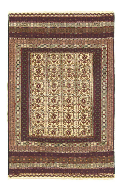 Kelim Afghan Teppich 121x188cm - braun