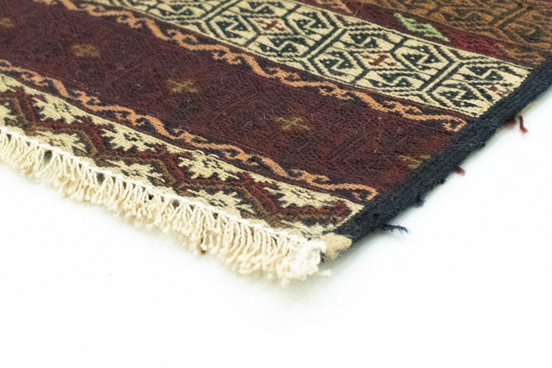 Kelim Afghan Teppich 121x188cm - braun